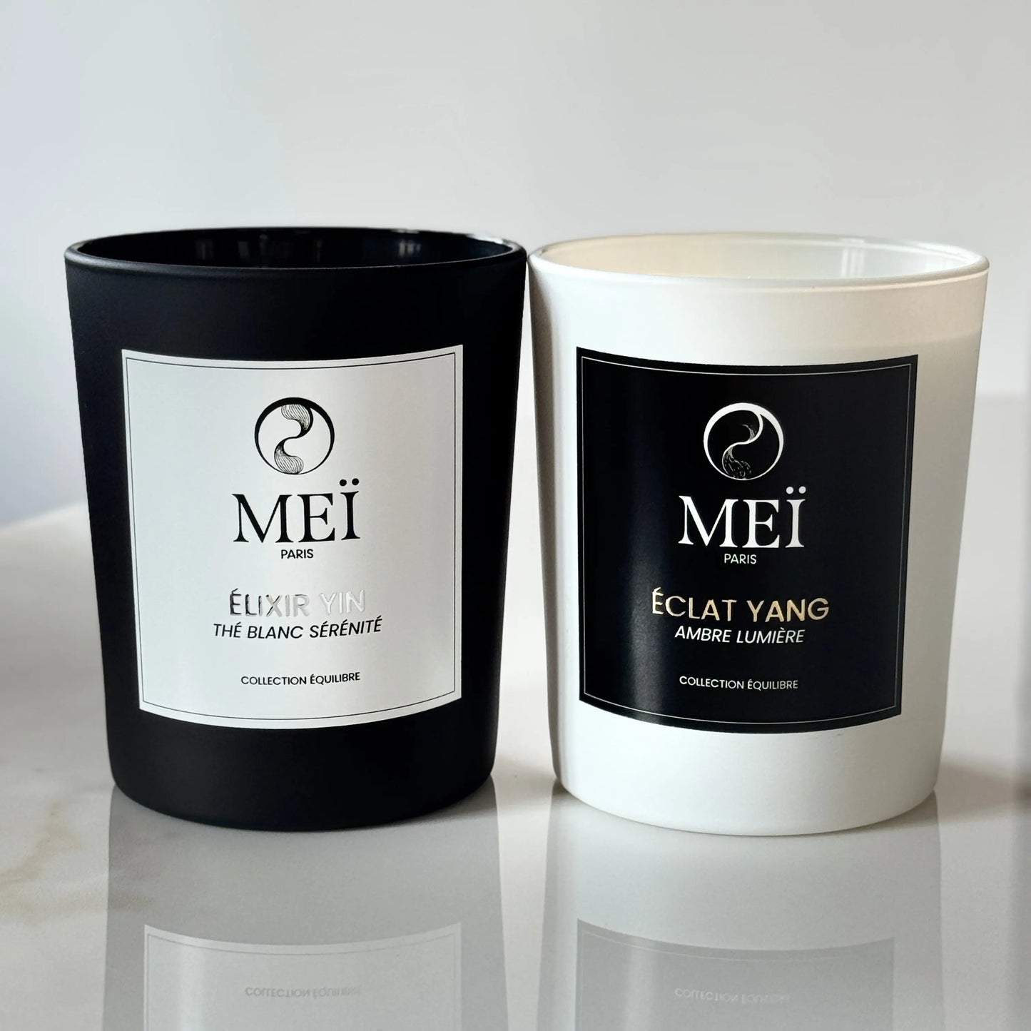 Duo de bougies parfumées Yin & Yang MEÏ PARIS