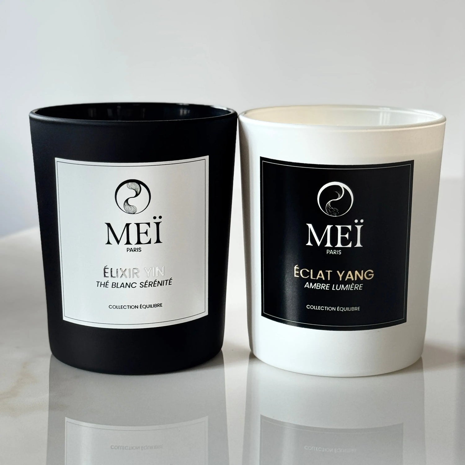 Duo de bougies parfumées Yin & Yang MEÏ PARIS