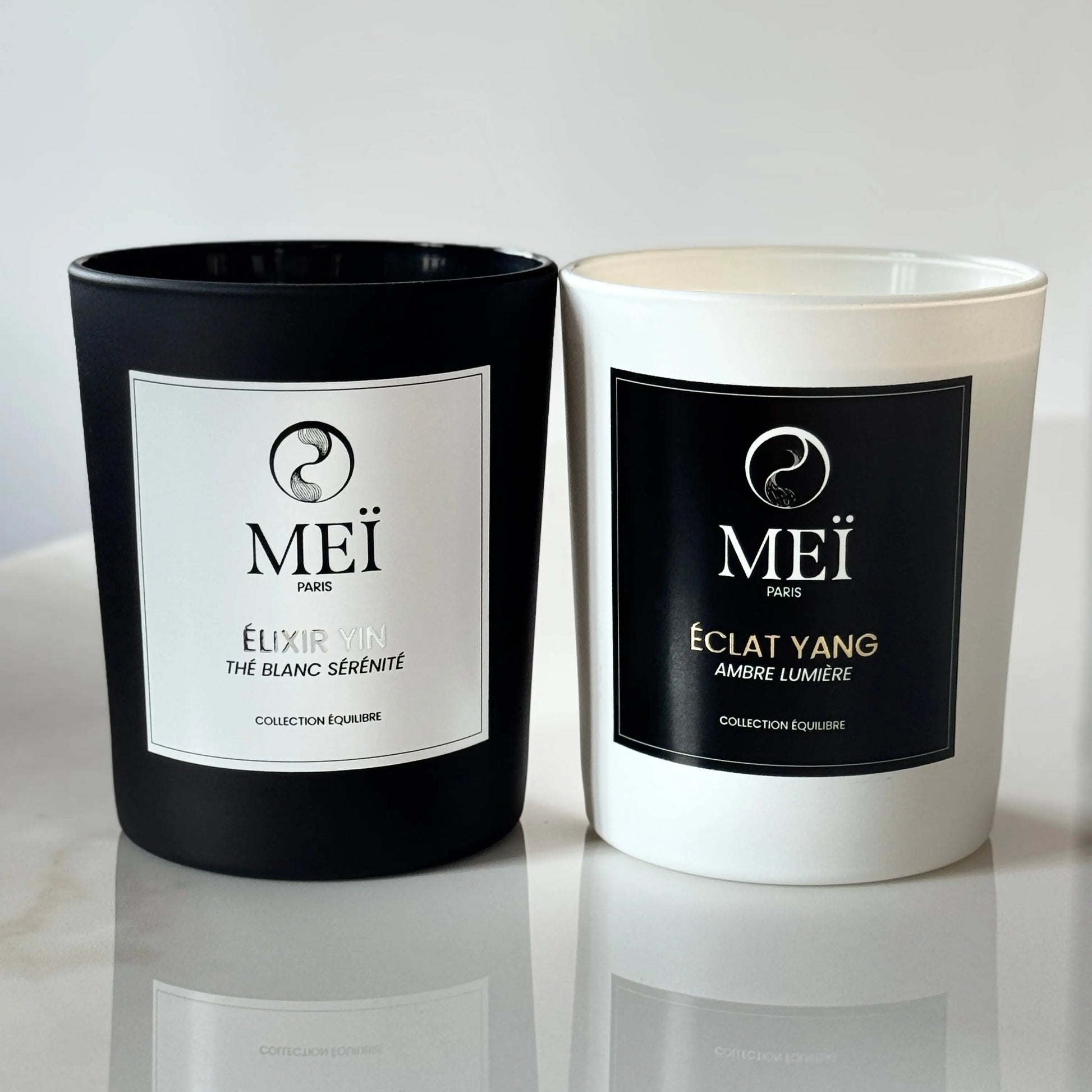 Duo de bougies parfumées Yin & Yang MEÏ PARIS